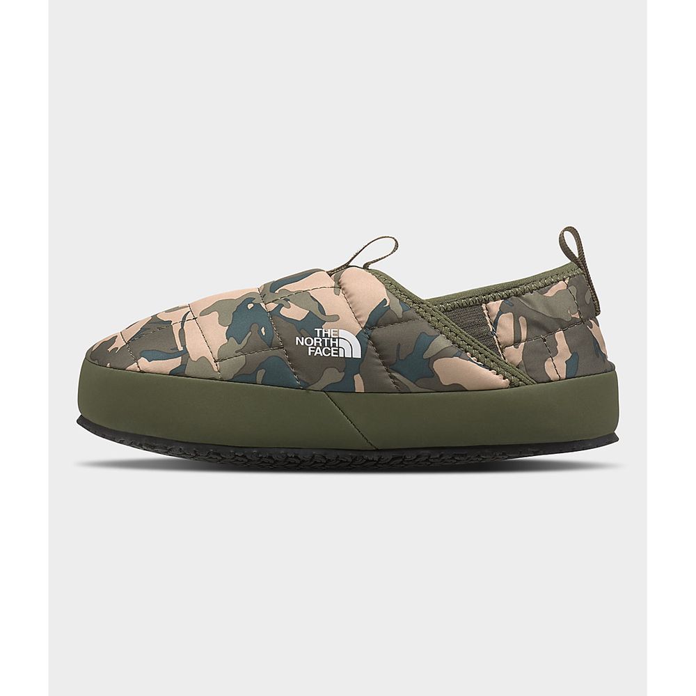 The North Face Mules Youth Australia - The North Face Thermoball Traction Mule Ii Green Camo Print (